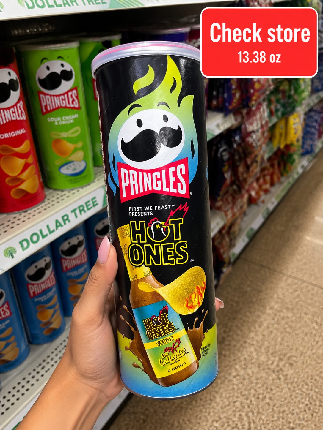Pringles Hot Ones Verde
