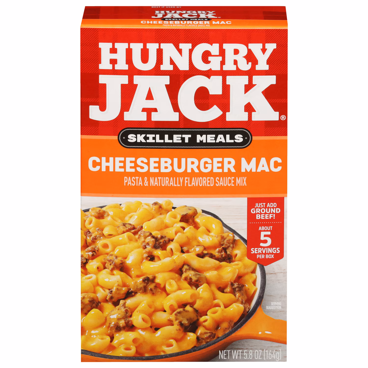 HUNGRY JACK SKILLET MEALS CHEESEBURGER MAC