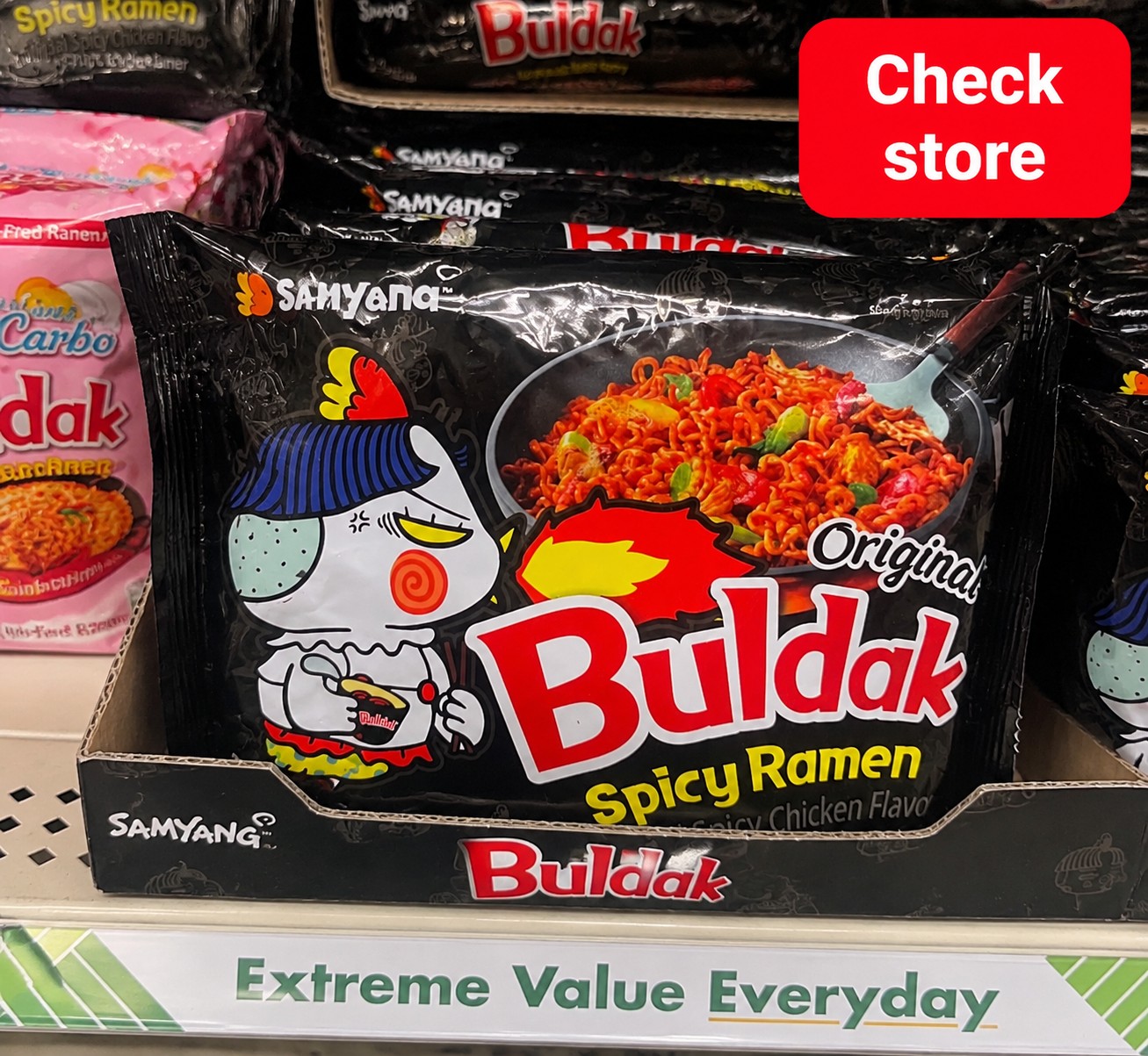 Samyang Original Buldak Spicy Ramen Artificial Spicy Chicken Flavor