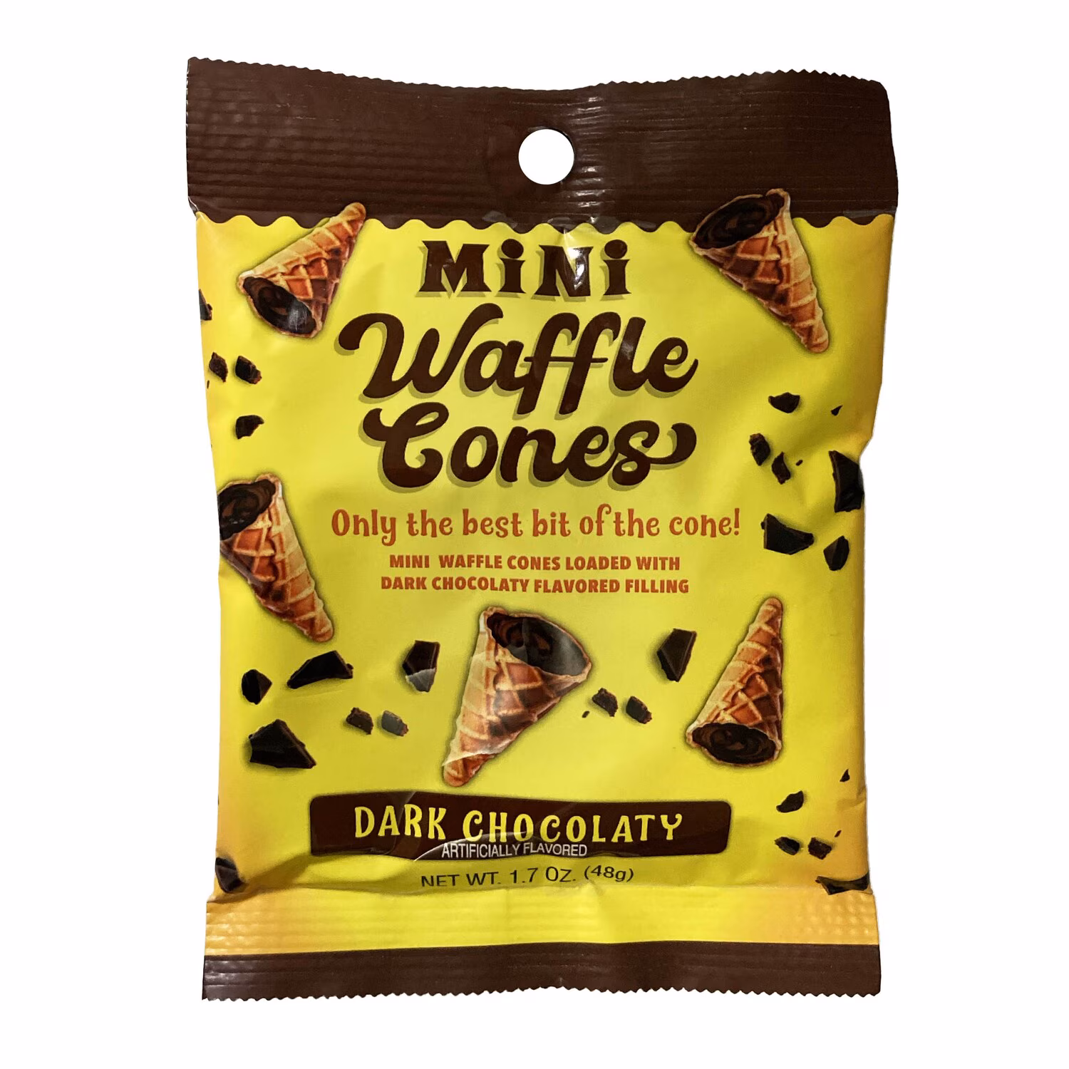 Mini Waffle Cones Dark Chocolaty