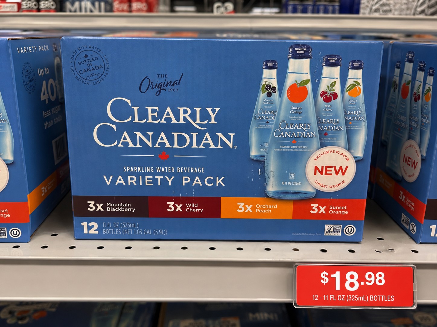 The Original Clearly Canadian Sparkling Water Beverage Variety Pack