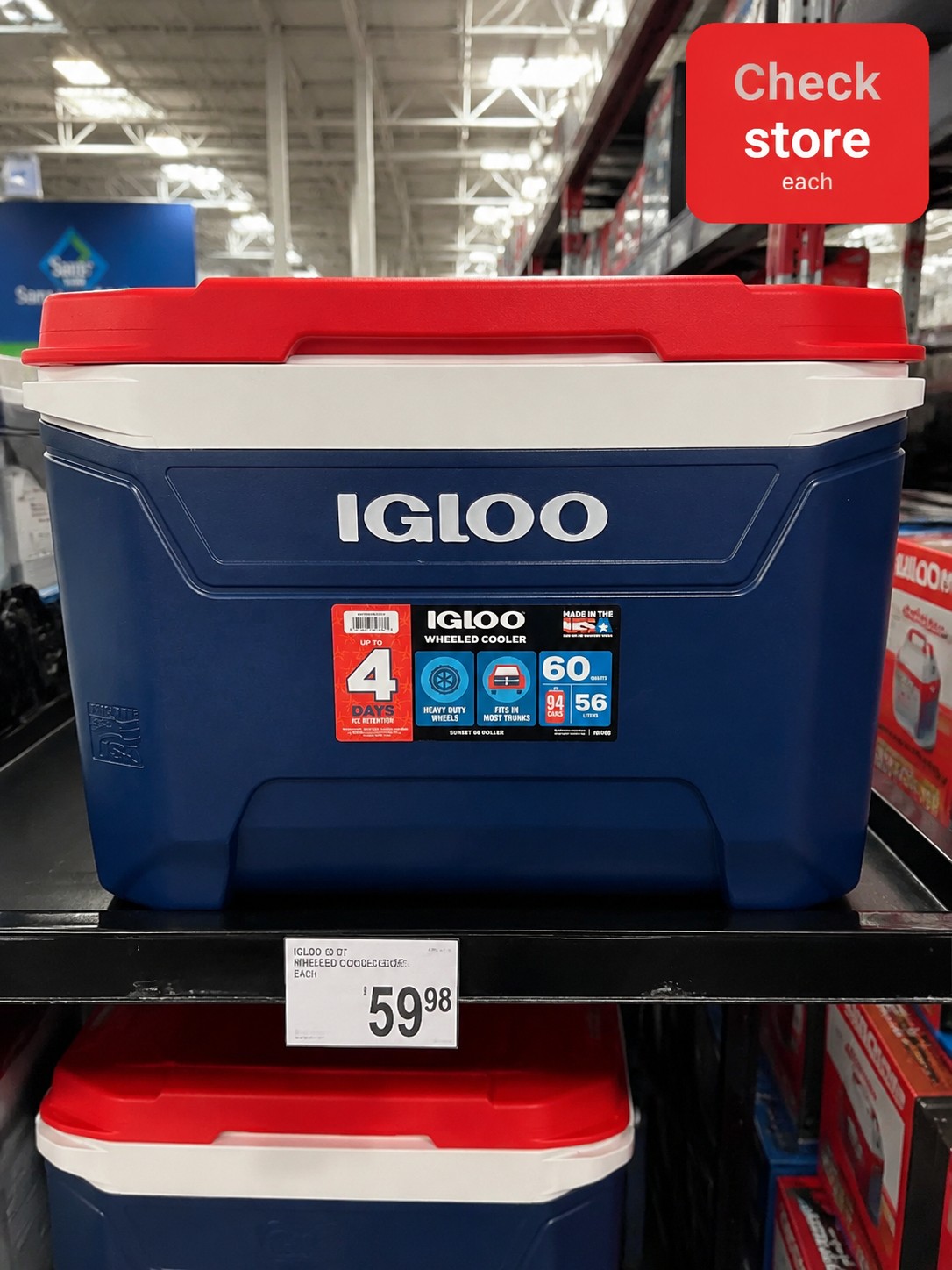 IGLOO WHEELED COOLER