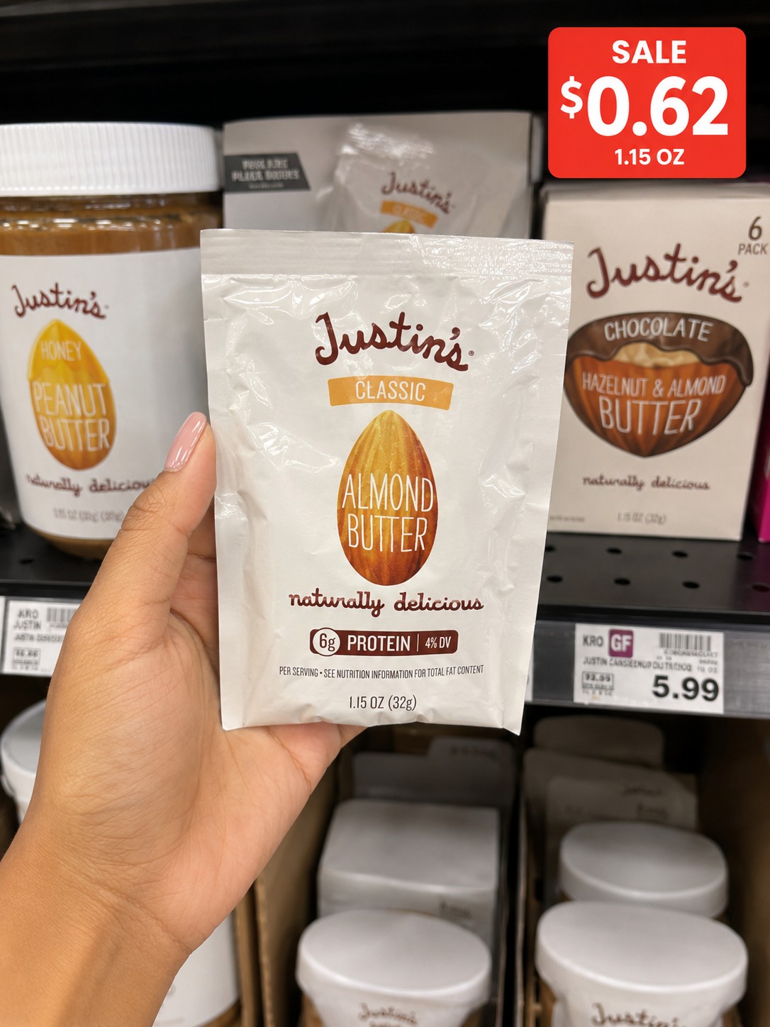 Justin's Classic Almond Butter 1.15 OZ