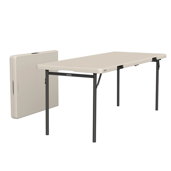 Lifetime 6 ft Folding Half-Table (4-Pack) — $99.97