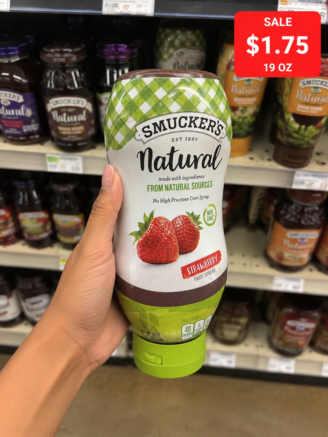 SMUCKER'S Natural Strawberry Fruit Spread