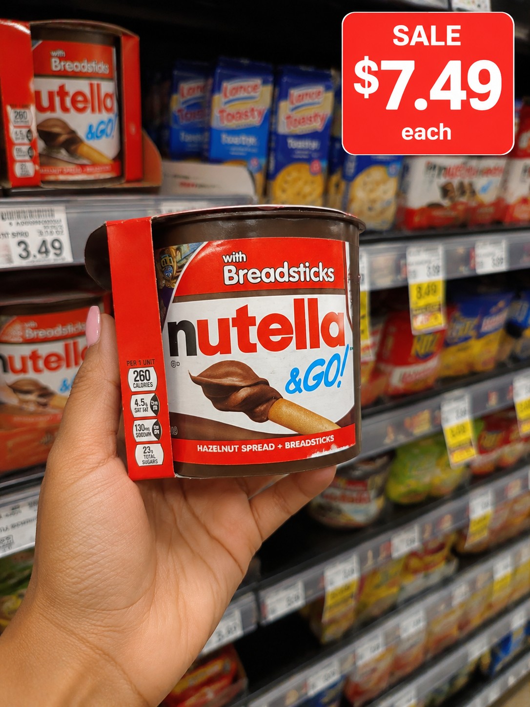 Nutella & GO! Hazelnut Spread + Breadsticks