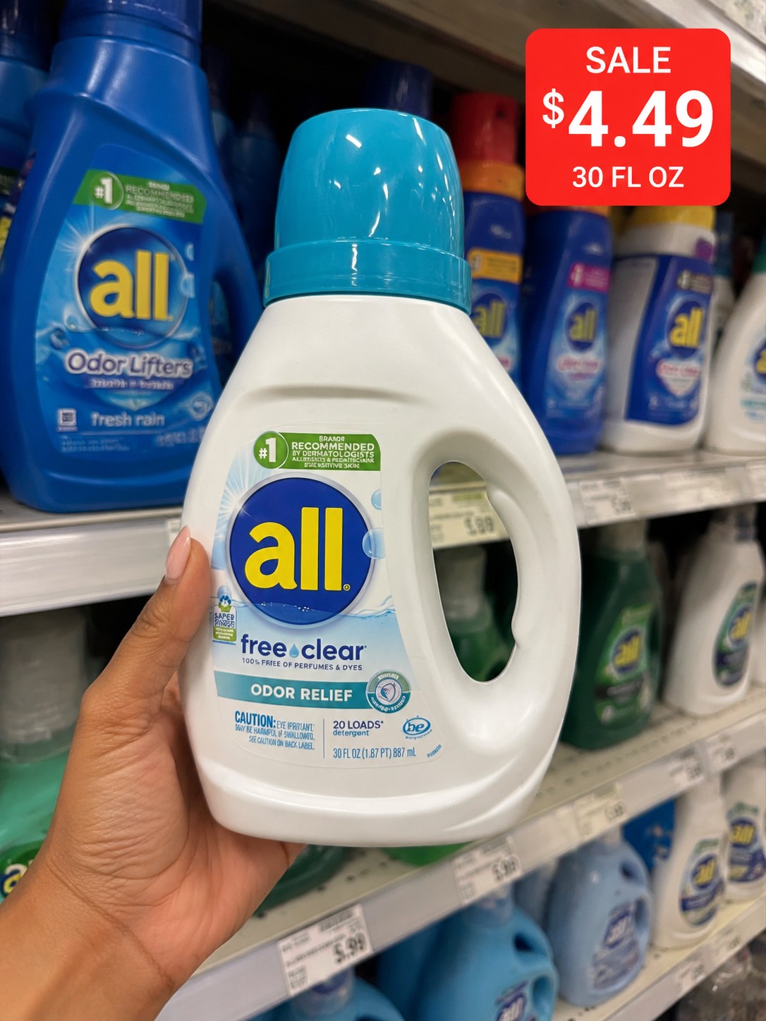 all free clear ODOR RELIEF Detergent