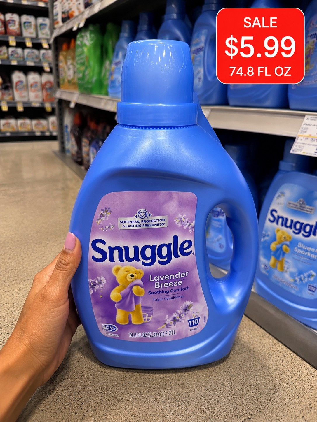 Snuggle Lavender Breeze Soothing Comfort Fabric Conditioner