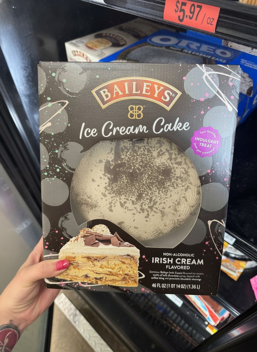 BAILEYS Ice Cream Cake NON-ALCOHOLIC IRISH CREAM FLAVORED