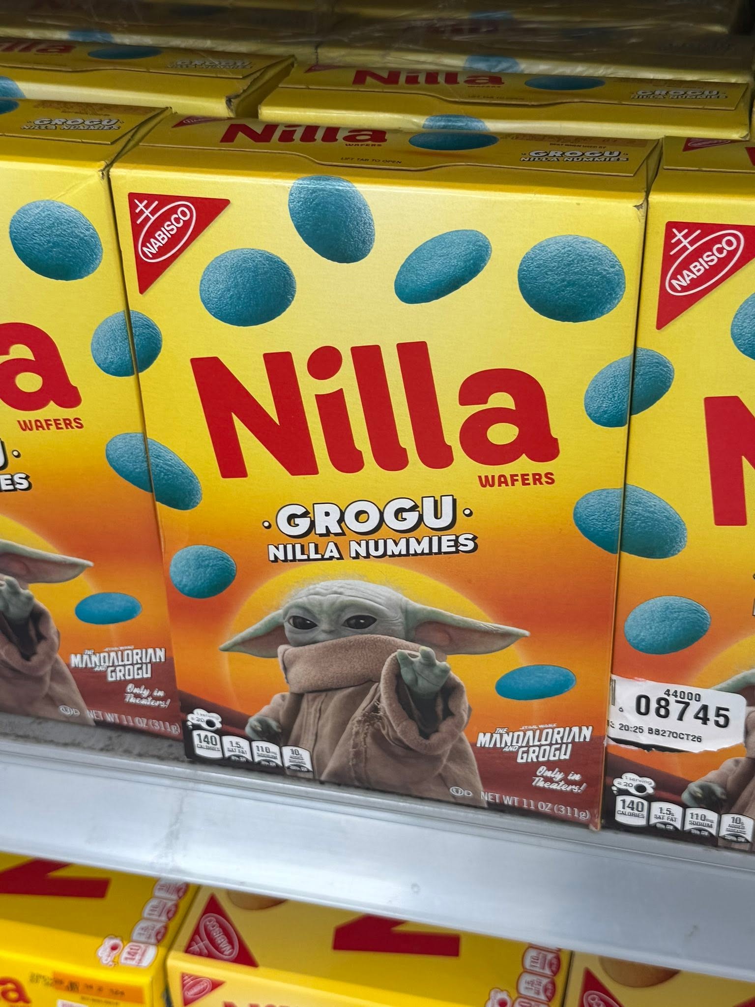 Nabisco Nilla Wafers Grogu Nilla Nummies
