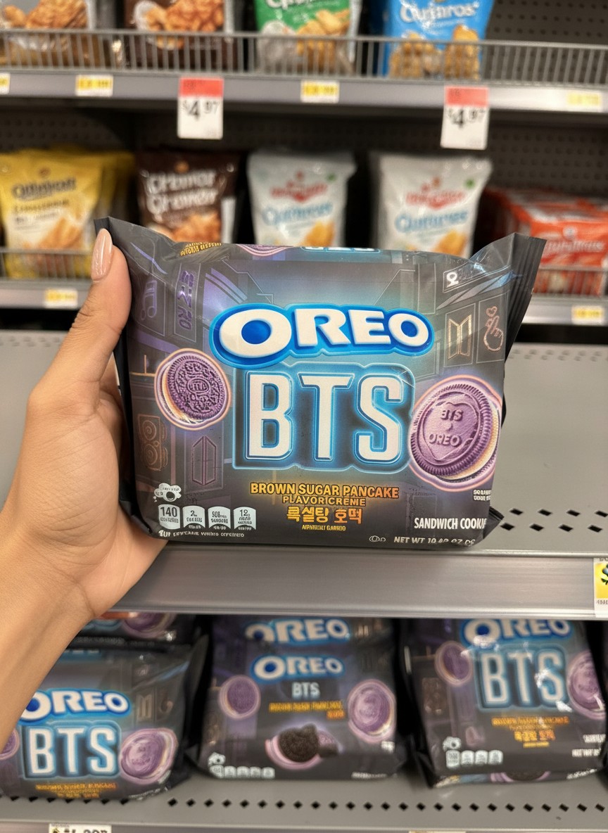 OREO BTS BROWN SUGAR PANCAKE FLAVOR CREME SANDWICH COOKIES