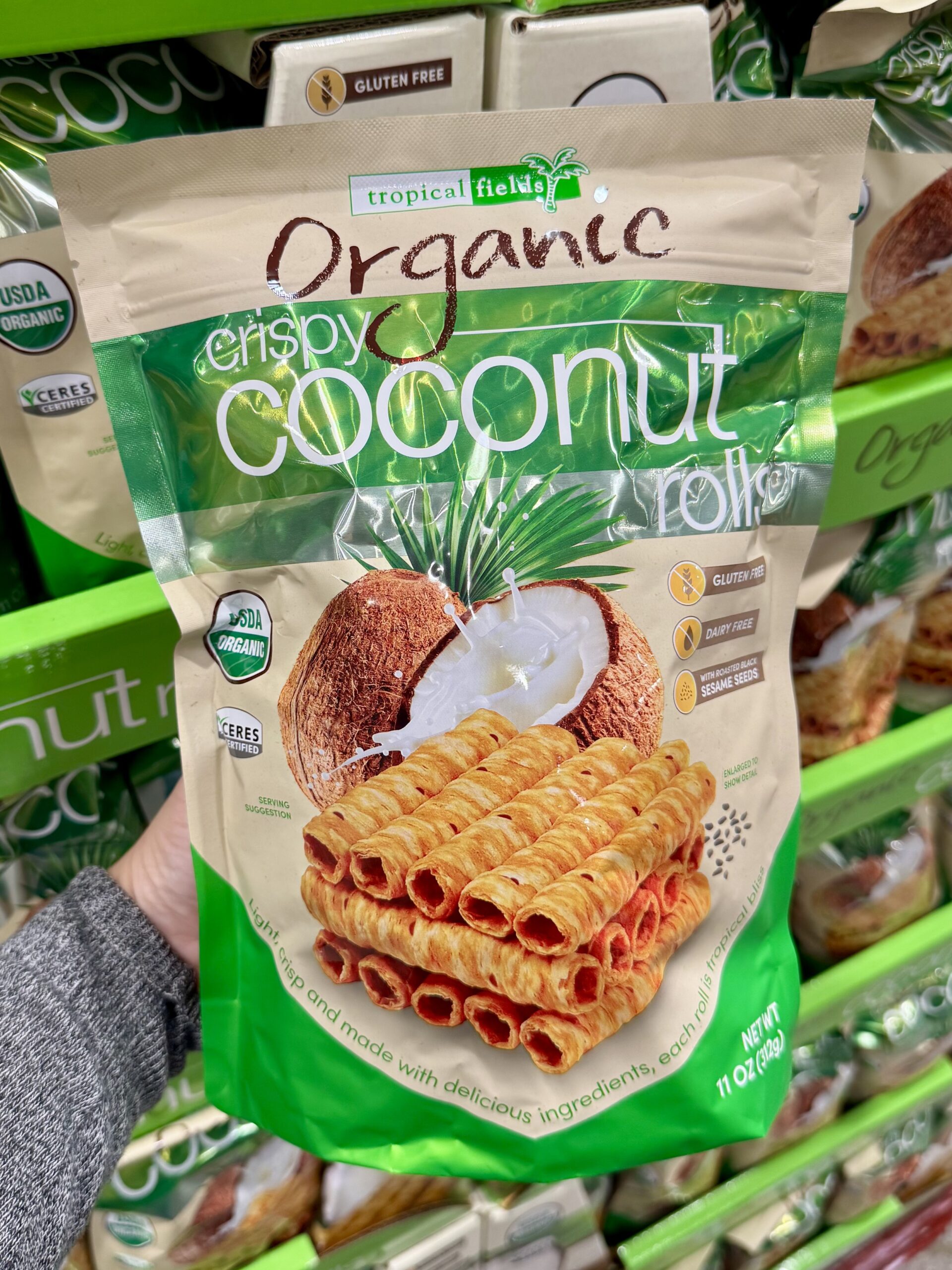 Tropical Fields Organic Crispy Coconut Rolls