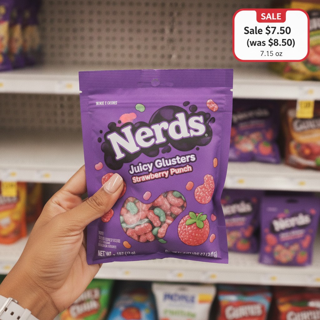 Nerds Juicy Gummy Clusters Strawberry Punch