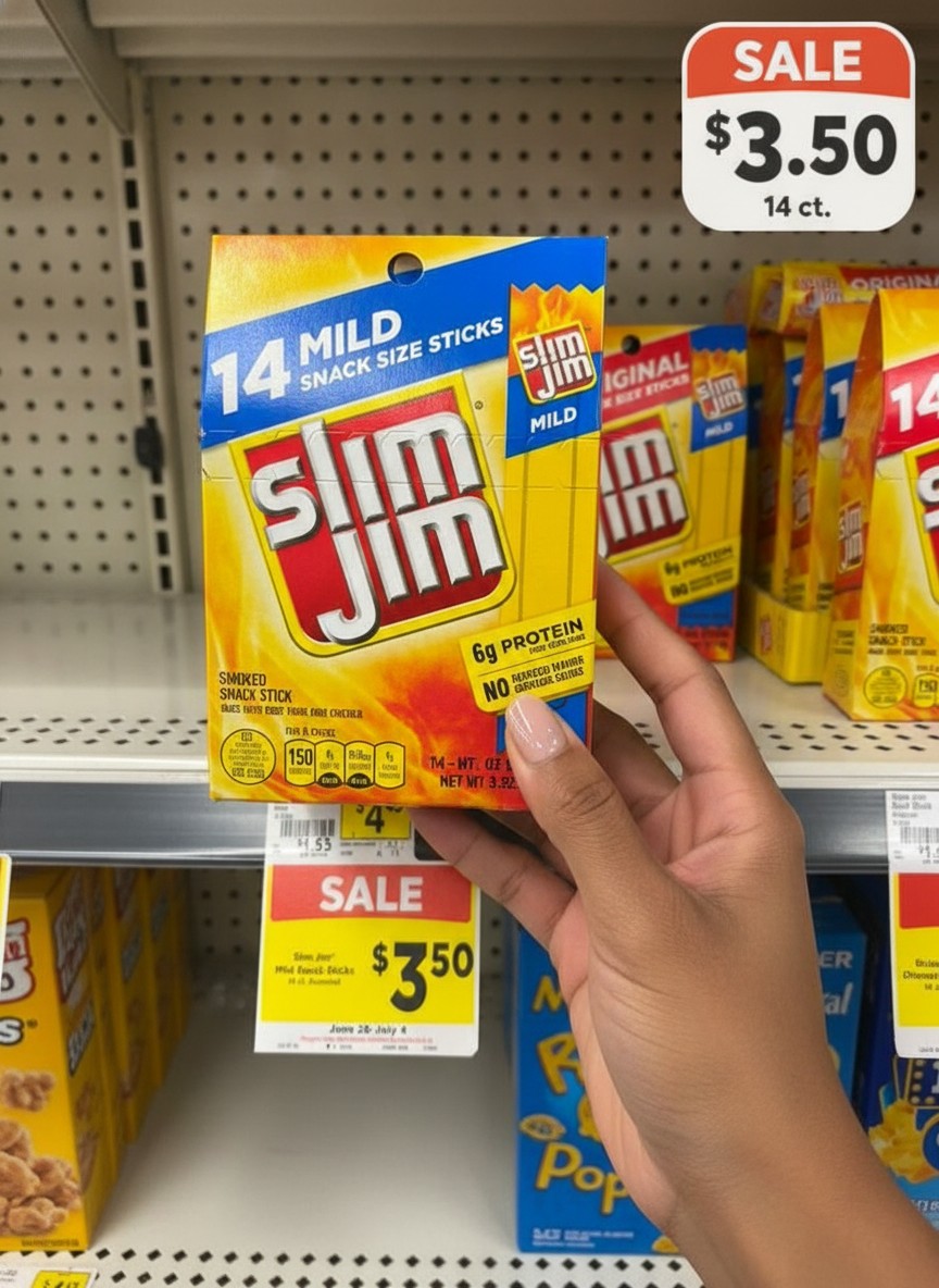 Slim Jim 14 Mild Snack Size Sticks