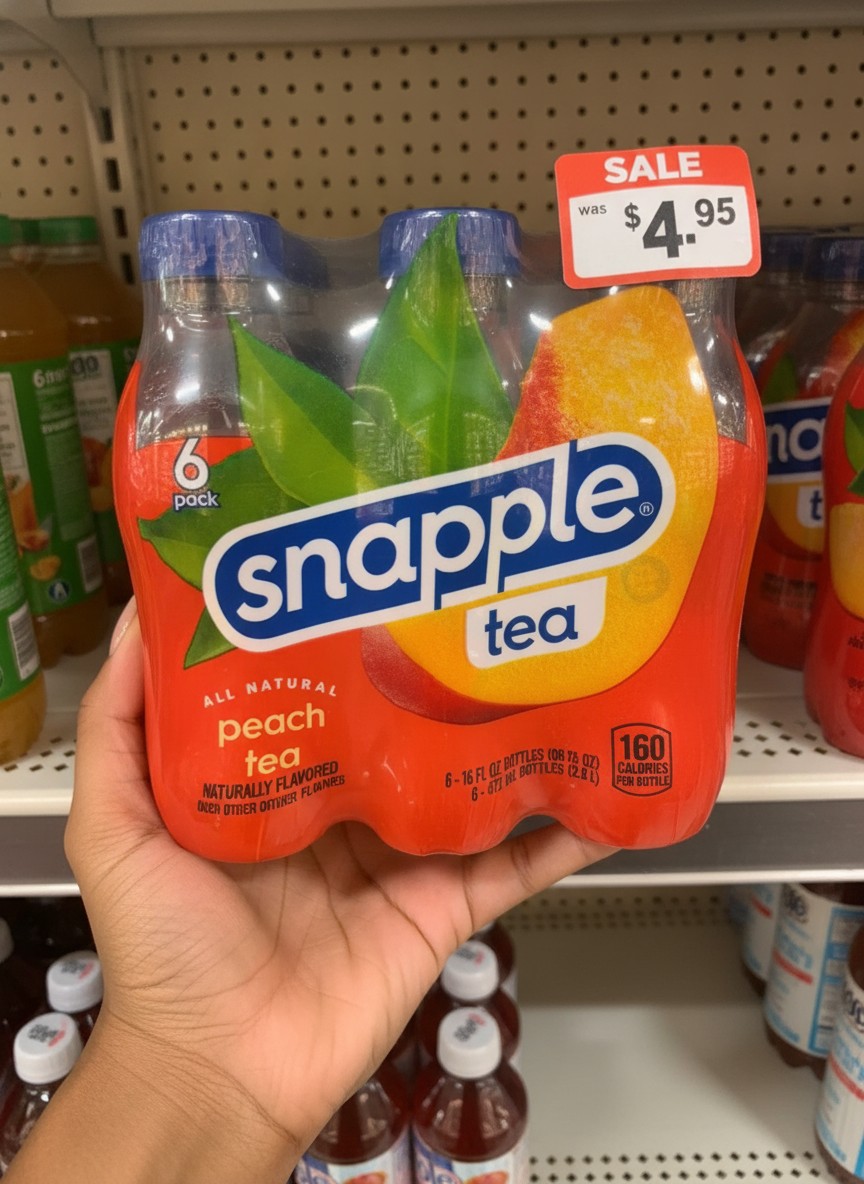 Snapple ALL NATURAL peach tea
