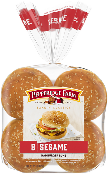 Pepperidge Farm Sesame Seed Hamburger Buns - 8 ct