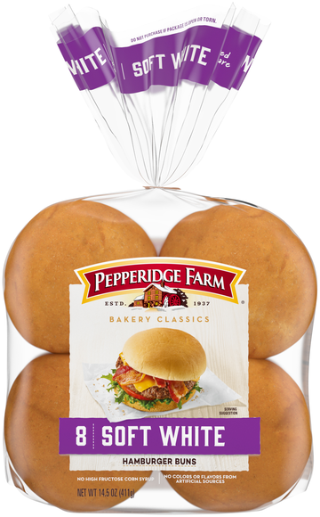 Pepperidge Farm Soft White Hamburger Buns - 8 ct
