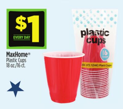 MaxHome® Plastic Cups