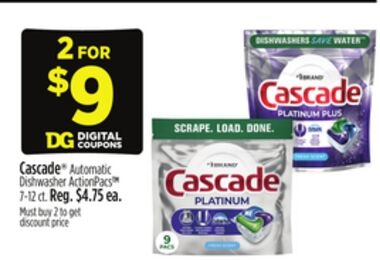 Cascade® Automatic Dishwasher ActionPacs