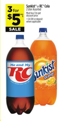 Sunkist® or RC® Cola