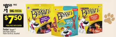Purina® Beggin® Dog Treat Stix or Bone Shaped