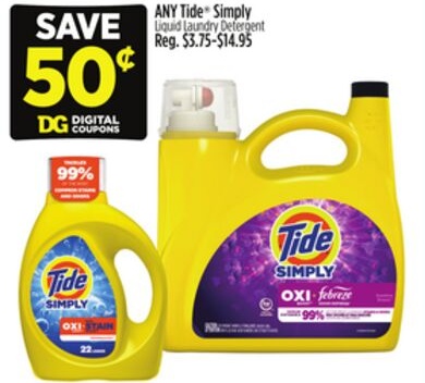 ANY Tide® Simply Liquid Laundry Detergent