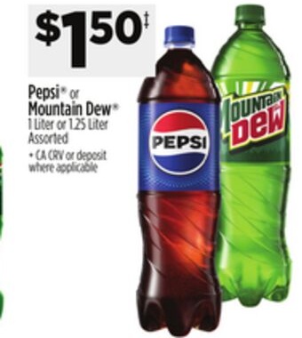 Pepsi® or Mountain Dew®