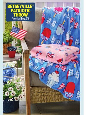 BETSEYVILLE PATRIOTIC THROW
