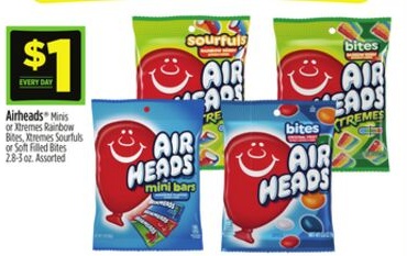 Airheads® Mini's or Xtremes Rainbow Bites, Xtremes Sourfuls or Soft Filled Bites