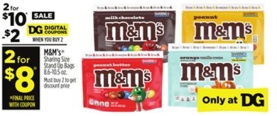 M&Ms Sharing Size Bag