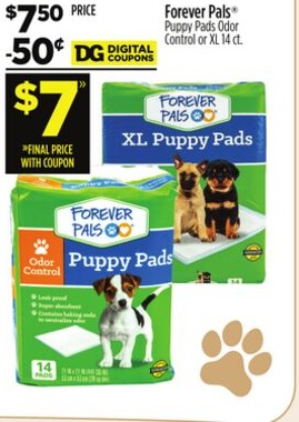 Forever Pals® Puppy Pads Odor Control or XL
