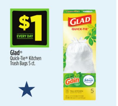 Glad® Quick-Tie® Kitchen Trash Bags