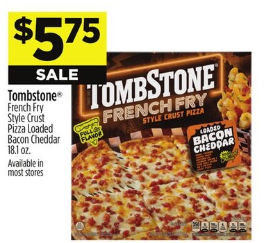 Tombstone® French Fry Style Crust Pizza Loaded Bacon Cheddar