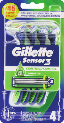 Gillette or Venus disposable razors