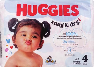 Huggies bagged diapers, Pull-Ups or Goodnites.
