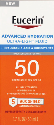 Aquaphor acne, Eucerin sun, After Sun, Aquaphor/Eucerin facial, baby care, hand & body lotion, cream or hydrogel