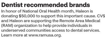 Dentist recommended brands