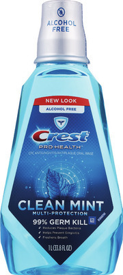 ALL Crest 3D White 3-3.3 oz, Pro-Health 5.1 oz, Plus 7.2 oz, Clean Breath 2.5 oz paste, Scope/Crest Pro-Health Clean Mint, Intense 1L or Advanced 500mL.