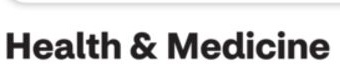 Health & Medicine