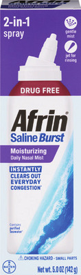 ALL Afrin allergy, nasal sprays, 2 pkts. or Saline Daily Care 4.5 oz.