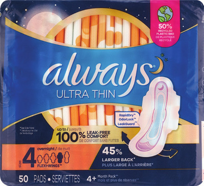 ANY Always Ultra Thin, Maxi pads or liners