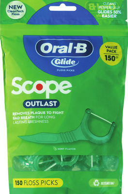 Oral-B Complete, Glide floss 2 pk., picks 60-150 ct., Oral-B CrossAction, Brilliance, Stain Eraser or Pro Whitening manual brush 1 ct.