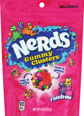 SweeTarts, Nerds, Bazooka Pop, Black Forest, Lemonhead, Spree or Trolli pouches