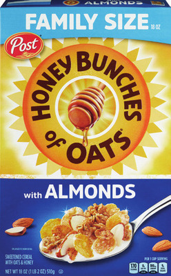 Post Honey Bunches of Oats 18 oz or Fruity Pebbles 19.5 oz.