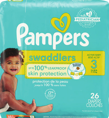 Pampers bagged Easy Ups or Swaddlers