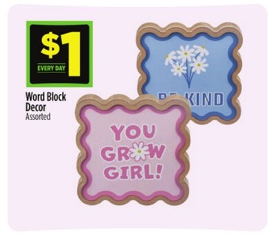 Word Block Decor