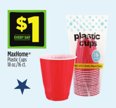 MaxHome® Plastic Cups