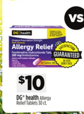 DG® health Allergy Relief Tablets