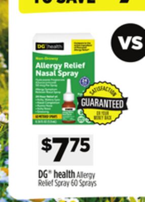 DG® health Allergy Relief Spray 60 Sprays