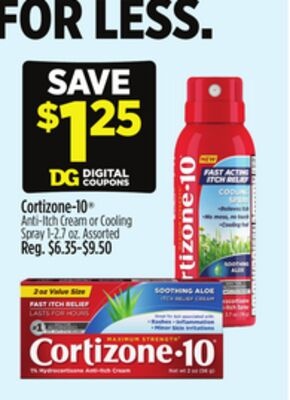 Cortizone-10® Anti-Itch Cream or Cooling Spray